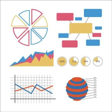 Vector infographic set Stock Illustration