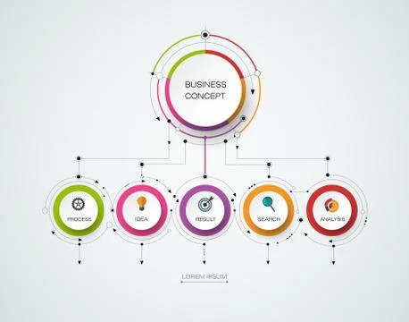 Vector infographic template. Business concept with options Stock Illustration