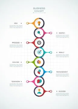 Vector infographic template.  Business concept with options Stock Illustration