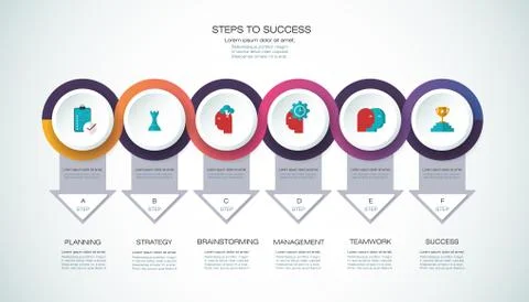 Vector infographic template  Business concept with options Stock Illustration
