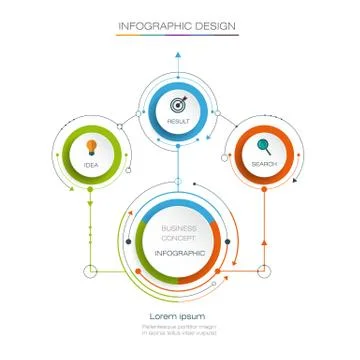 Vector infographic template. Business concept with options Stock Illustration