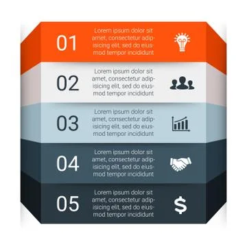 Vector infographic. Template for diagram, graph, presentation and chart Stock Illustration