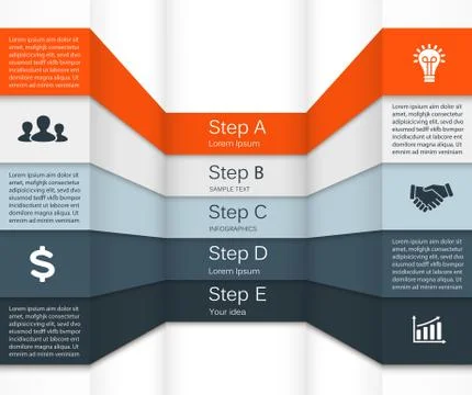 Vector infographic. Template for diagram, graph, presentation and chart Stock Illustration