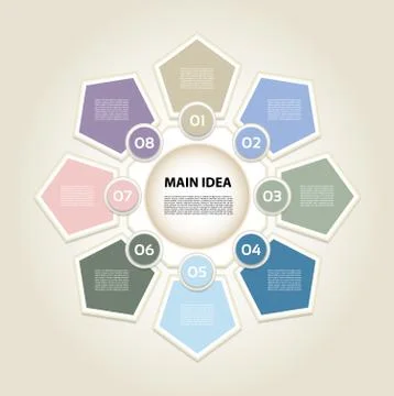 Vector infographic. Template for diagram, graph, presentation and chart. Busi Illustrazione stock