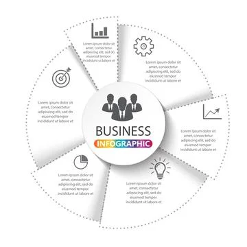 Vector infographic. Template for diagram, graph, presentation and chart. Bu.. Stock Illustration