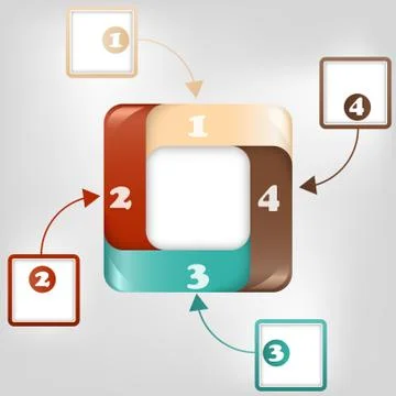 Vector infographic template Stock Illustration
