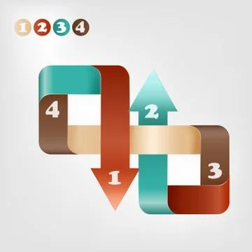 Vector infographic template Illustrazione stock