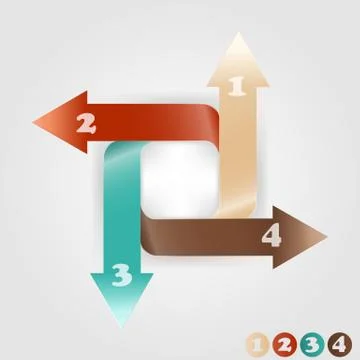 Vector infographic template Stock-Illustration