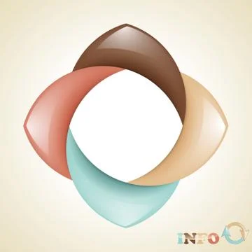 Vector infographic template Illustrazione stock