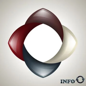 Vector infographic template Illustrazione stock