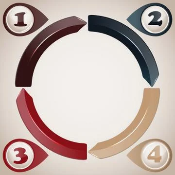 Vector infographic template Stock Illustration