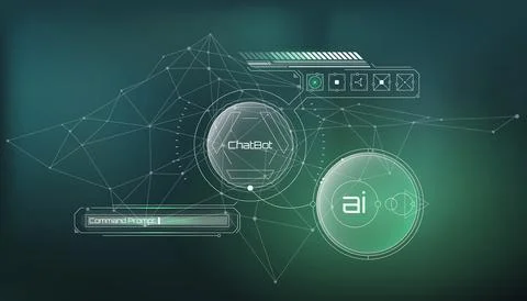 Vector infographics about artificial intelligence with analytics. Stock Illustration