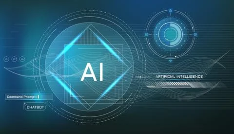 Vector infographics about futuristic technological transformation. Illustrazione stock