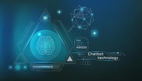 Vector infographics about the work of artificial intelligence and brain neurons. イラスト素材
