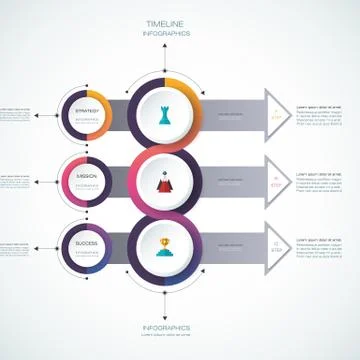 Vector infographics design template Stock Illustration