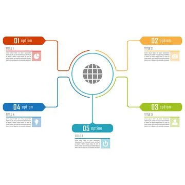 Vector infographics template for chart, diagram, web design, presentation, wo イラスト素材