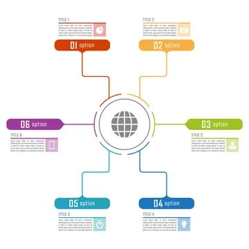 Vector infographics template for chart, diagram, web design, presentation, wo Stock Illustration