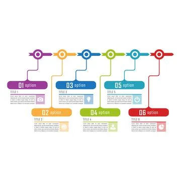 Vector infographics template for chart, diagram, web design, presentation, wo Stock Illustration