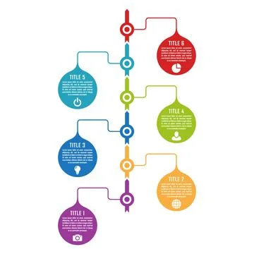 Vector infographics template for chart, diagram, web design, presentation, wo Illustrazione stock