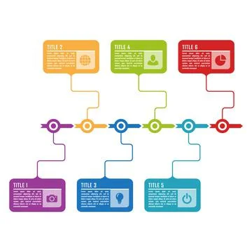 Vector infographics template for chart, diagram, web design, presentation, wo Illustrazione stock