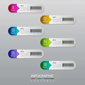 Vector infographics template for chart, diagram, web design, presentation, wo Stock Illustration
