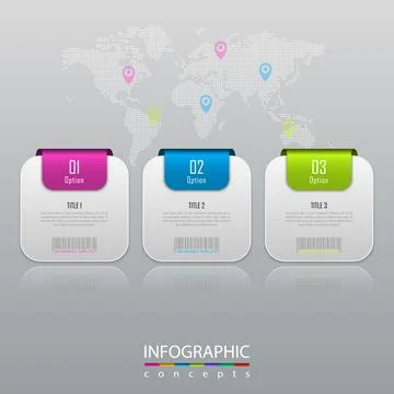 Vector infographics template for chart, diagram, web design, presentation, wo イラスト素材