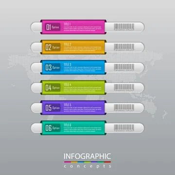 Vector infographics template for chart, diagram, web design, presentation, wo Illustrazione stock