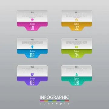 Vector infographics template for chart, diagram, web design, presentation, wo Stock Illustration
