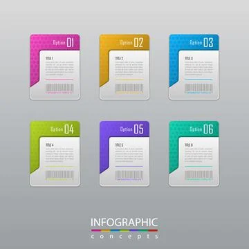 Vector infographics template for chart, diagram, web design, presentation, wo Illustrazione stock