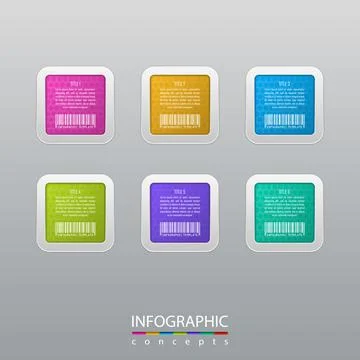 Vector infographics template for chart, diagram, web design, presentation, wo Stock Illustration