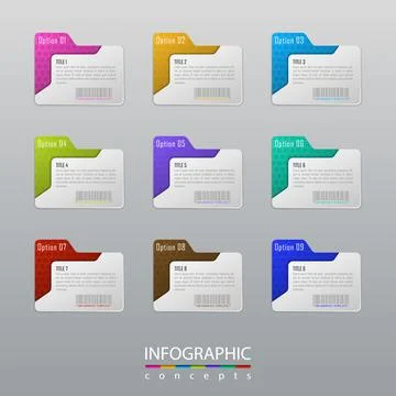 Vector infographics template for chart, diagram, web design, presentation, wo Illustrazione stock