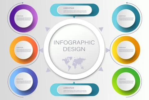 Vector infographics. Template for diagram, graph, presentation and chart Stock Illustration