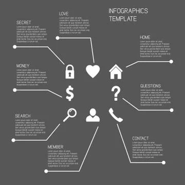 Vector infographics template Stock Illustration