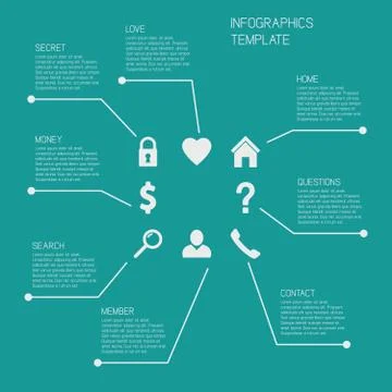 Vector infographics template Illustrazione stock