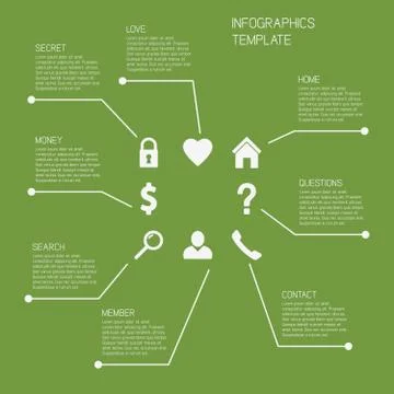 Vector infographics template Stock Illustration