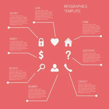 Vector infographics template Stock Illustration