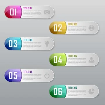 Vector infographics template Illustrazione stock
