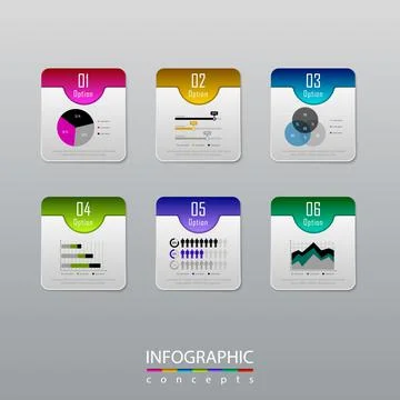 Vector infographics template Illustrazione stock