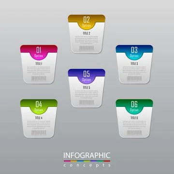 Vector infographics template Stock Illustration