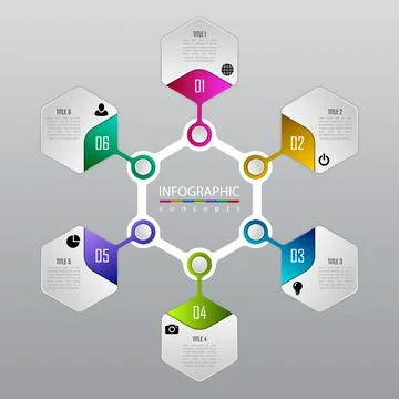 Vector infographics template Stock Illustration