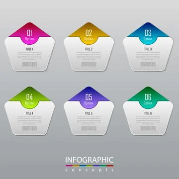 Vector infographics template Illustrazione stock