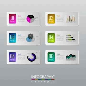 Vector infographics template Illustrazione stock