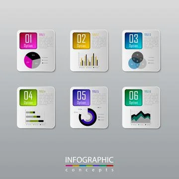 Vector infographics template Illustrazione stock