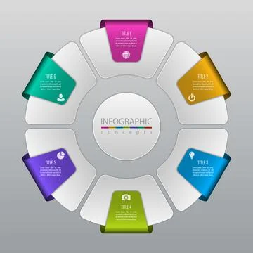 Vector infographics template Illustrazione stock