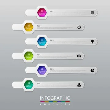 Vector infographics template Illustrazione stock