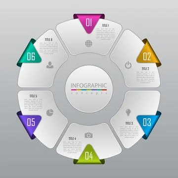 Vector infographics template Stock Illustration