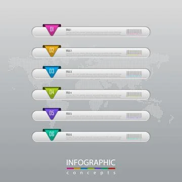 Vector infographics template Illustrazione stock