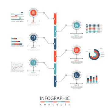 Vector infographics template Illustrazione stock
