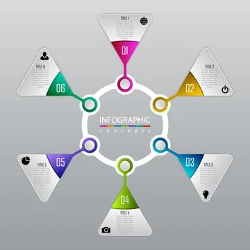 Vector infographics template Illustrazione stock