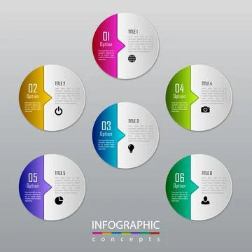 Vector infographics template Illustrazione stock